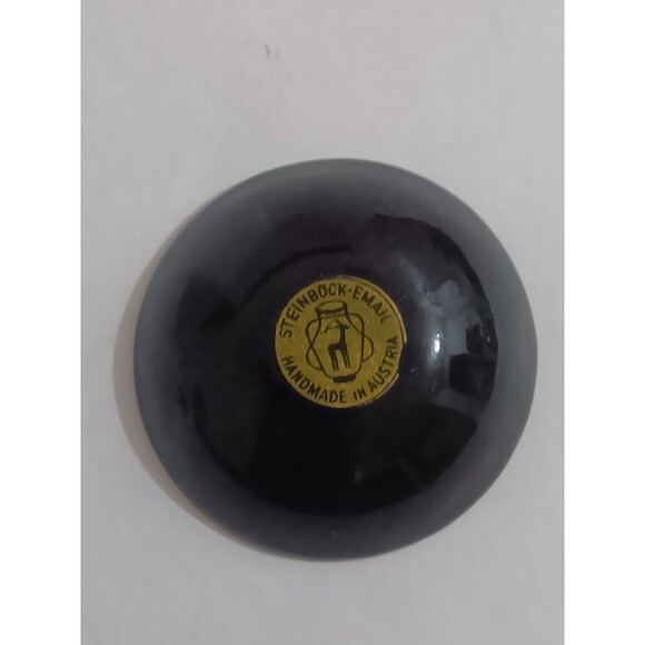 Steinbock Austria Hand Made Enameled Trinket or Spice Bowl's Set of 3 - Picture 7 of 8